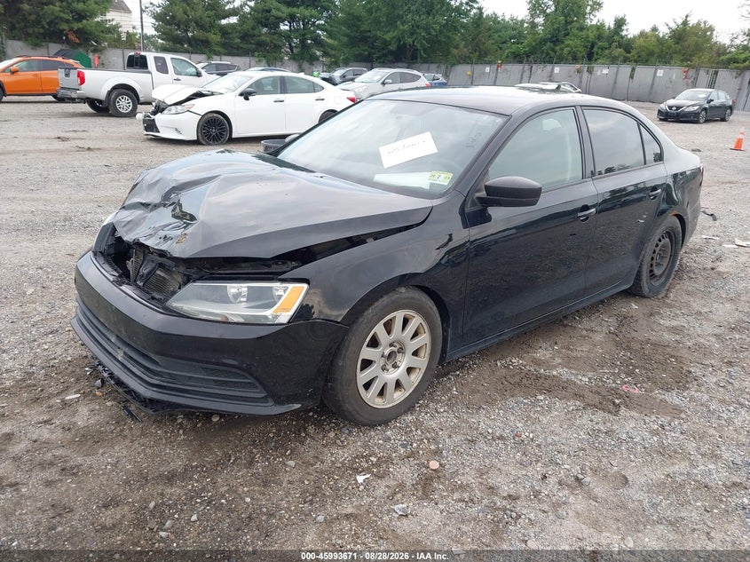 2016 Volkswagen Jetta 1.4T S, Front End, IAAI, VIN 3VW167AJ1GM300444 — photo 2
