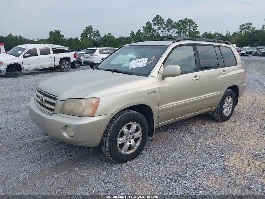2003 Toyota Highlander, Обычный износ, IAAI, VIN JTEGF21A230095953 — фото 2