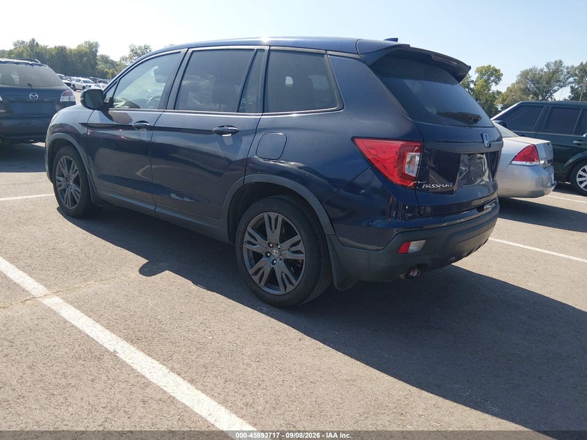 Vin: 5fnyf7h52kb002444, lot: 46493062, honda passport ex-l 20193
