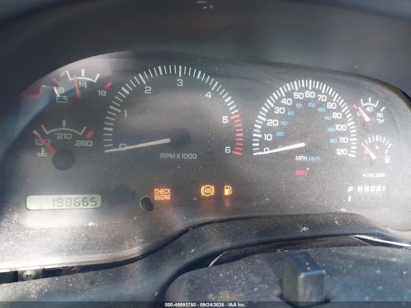 DODGE RAM 1500 1998 VIN 3B7HC13Y7WG180969
