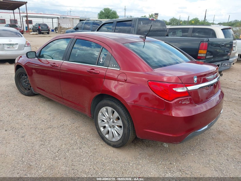 Vin: 1c3ccbab5dn646650, lot: 46493123, chrysler 200 lx 20133