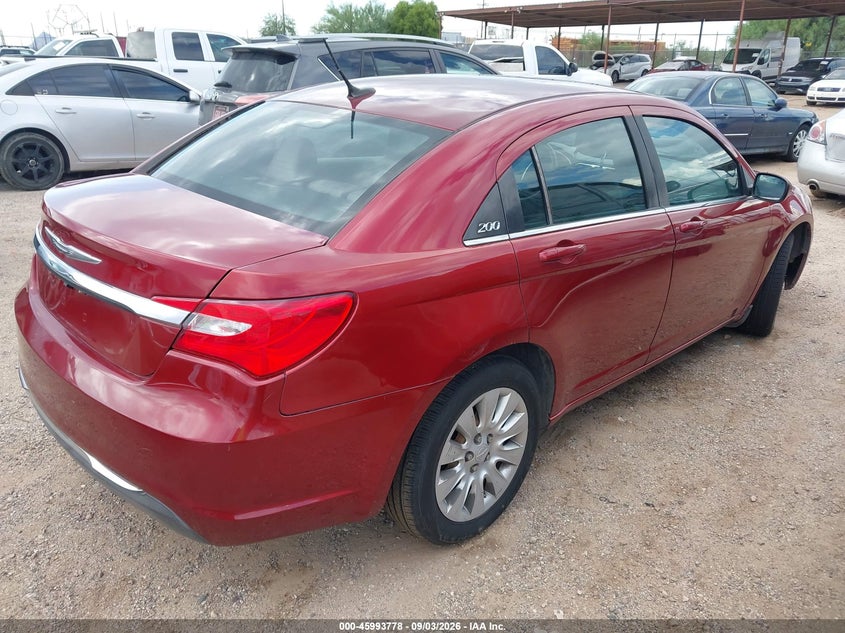 Vin: 1c3ccbab5dn646650, lot: 46493123, chrysler 200 lx 20134