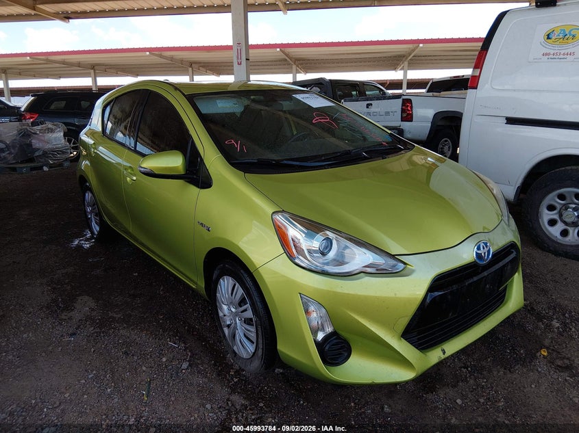 Vin: jtdkdtb3xf1101667, lot: 46493129, toyota prius c two 2015 img_1