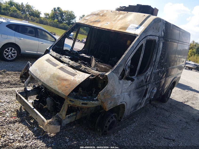 Vin: 3c6mrvxg5ne100916, lot: 46493174, ram promaster 3500 high roof 136 wb 20222