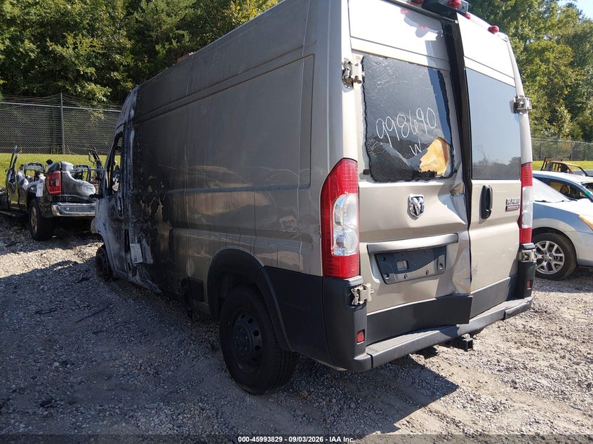 Vin: 3c6mrvxg5ne100916, lot: 46493174, ram promaster 3500 high roof 136 wb 20223