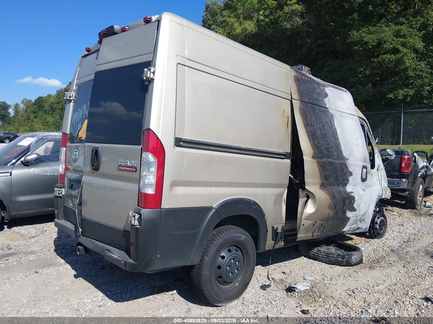 Vin: 3c6mrvxg5ne100916, lot: 46493174, ram promaster 3500 high roof 136 wb 20224