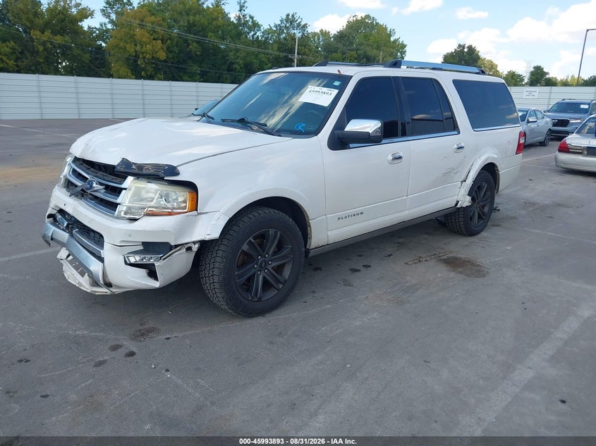 Vin: 1fmjk1lt7hea10772, lot: 46493238, ford expedition el platinum 20172