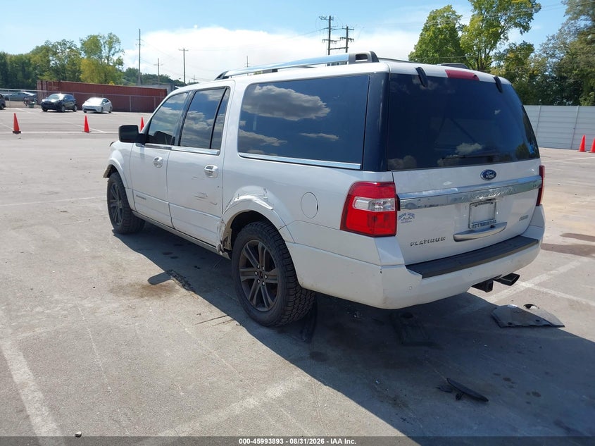 Vin: 1fmjk1lt7hea10772, lot: 46493238, ford expedition el platinum 20173