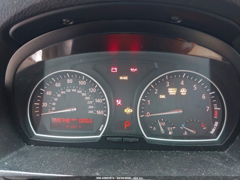 BMW X3 2007 VIN WBXPC93437WF26659