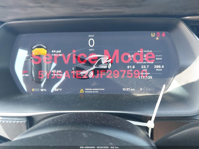 TESLA MODEL S 2018 VIN 5YJSA1E24JF297590