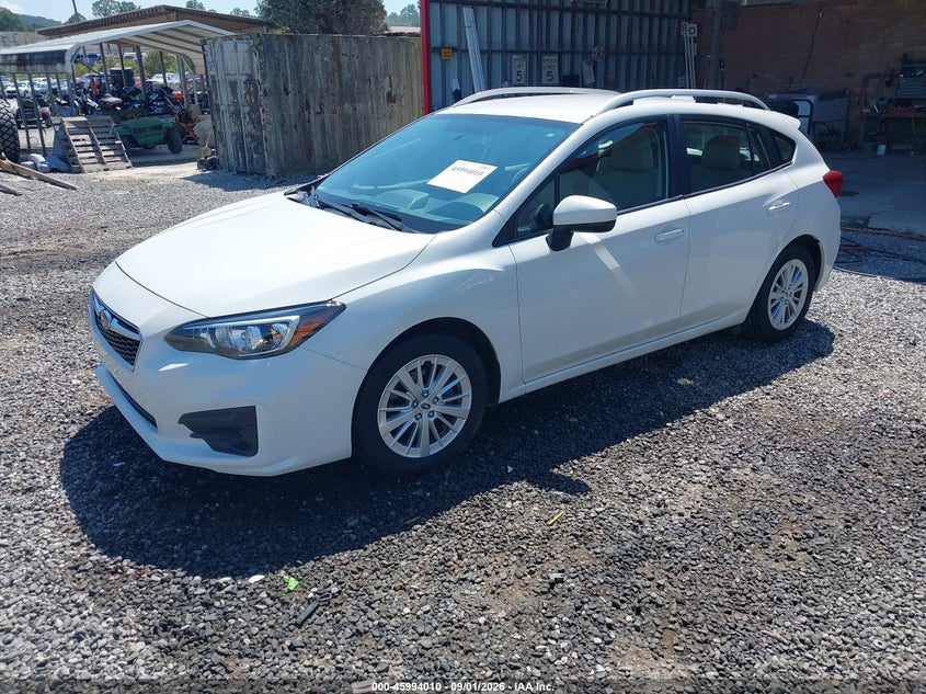 Vin: 4s3gtab63h3731092, lot: 46493355, subaru impreza 2.0i premium 20172