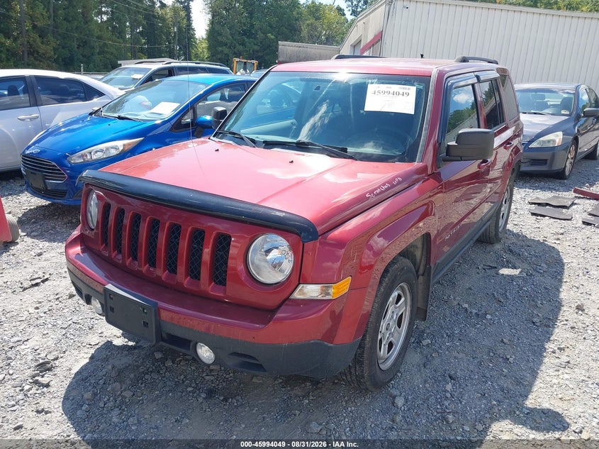 Vin: 1c4njpbbxgd569578, lot: 46493394, jeep patriot sport 20162