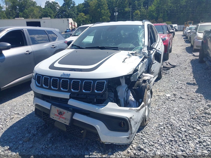 Vin: 3c4njdbn3st579817, lot: 46493421, jeep compass latitude 4x4 20252
