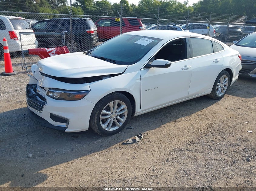 2017 Chevrolet Malibu, Удар спереди, IAAI, VIN 1G1ZE5ST6HF230009 — фото 2