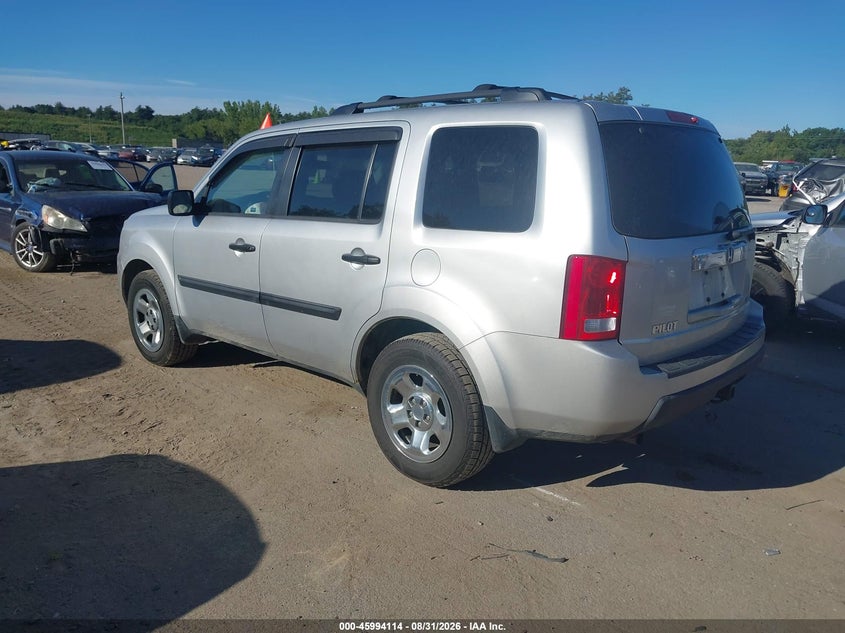 Vin: 5fnyf4h29bb001313, lot: 46493459, honda pilot lx 20113