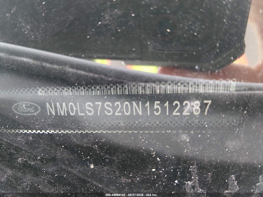 FORD TRANSIT CONNECT 2022 VIN NM0LS7S20N1512287