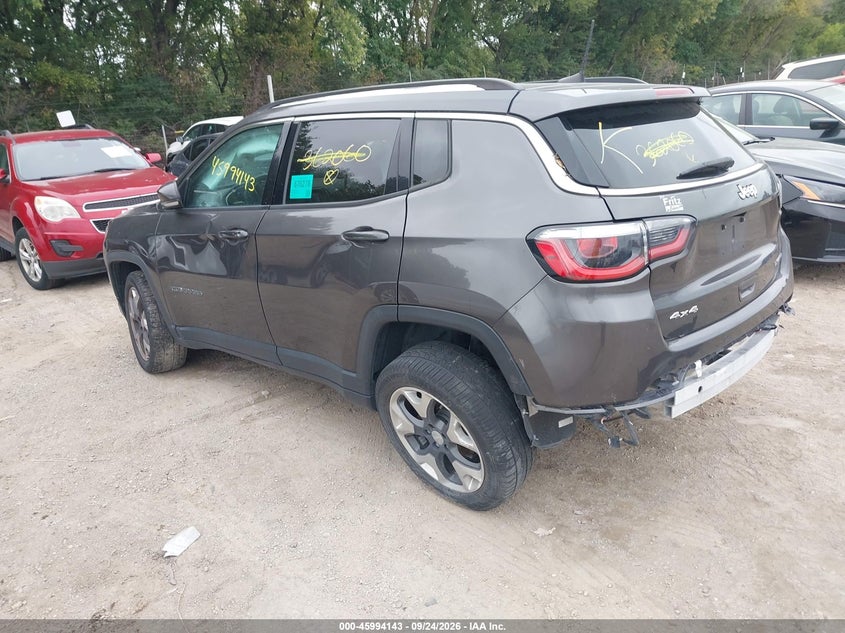 Vin: 3c4njdcb1jt362060, lot: 46493488, jeep compass limited 4x4 20183