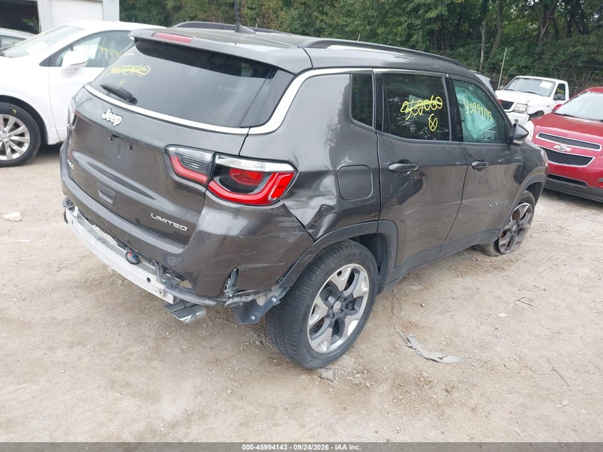 Vin: 3c4njdcb1jt362060, lot: 46493488, jeep compass limited 4x4 20184