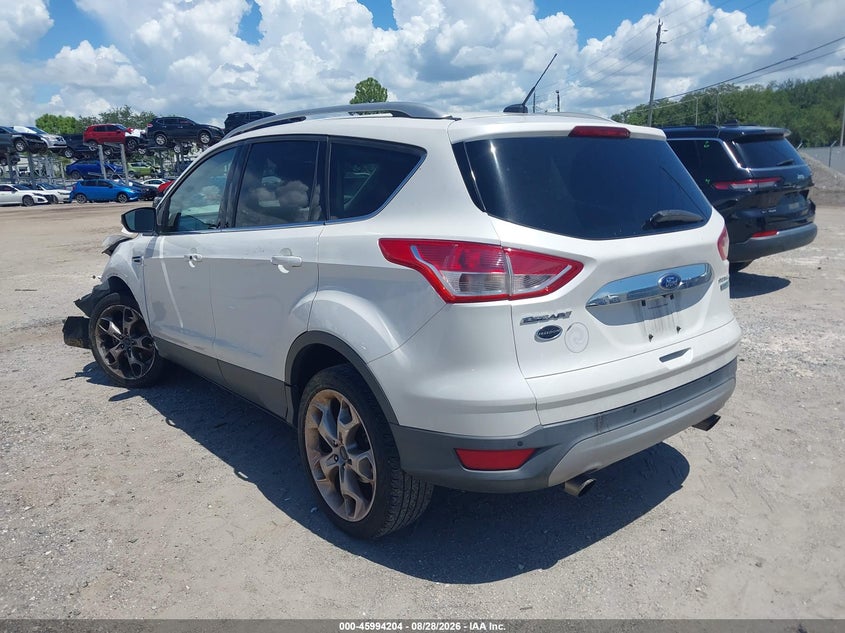 Vin: 1fmcu0j93fua74525, lot: 46493549, ford escape titanium 20153