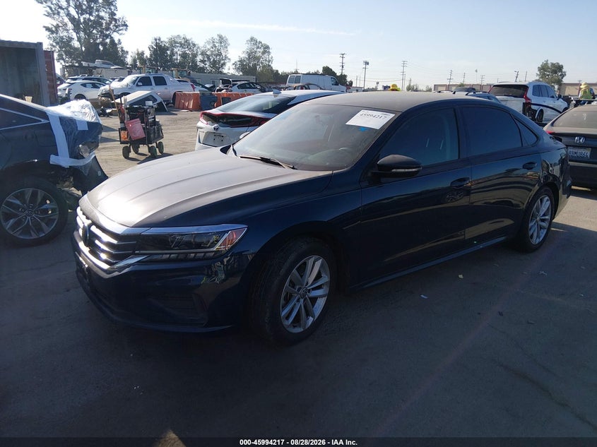 2021 Volkswagen Passat, Right Rear, IAAI, VIN 1VWAA7A37MC018418 — photo 2
