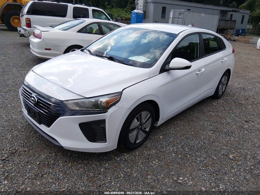Vin: kmhc65lc2ju075786, lot: 46493594, hyundai ioniq hybrid blue 20182