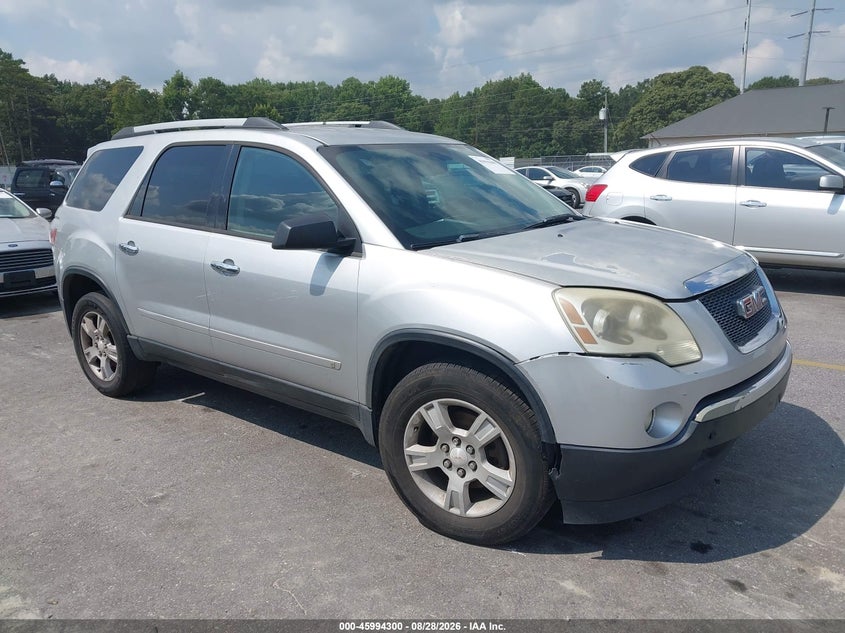 Vin: 1gklvled6aj109588, lot: 46493645, gmc acadia sle 20101
