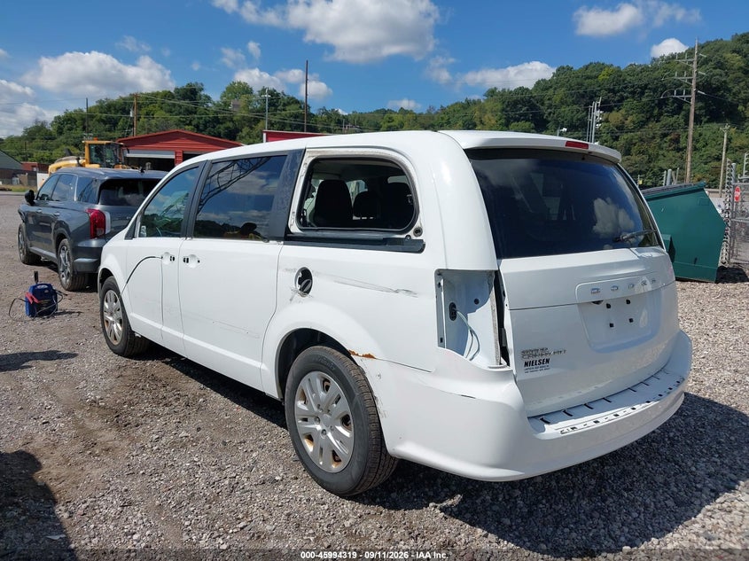 Vin: 2c4rdgbg9hr850029, lot: 46493664, dodge grand caravan se 20173