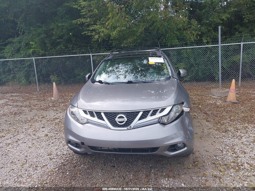 NISSAN MURANO 2012 VIN JN8AZ1MW9CW209418
