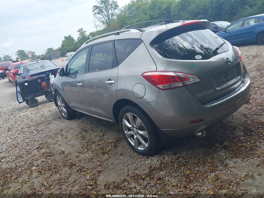 NISSAN MURANO 2012 VIN JN8AZ1MW9CW209418