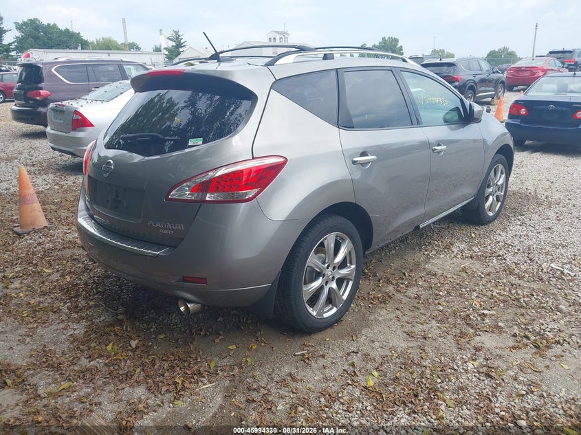 NISSAN MURANO 2012 VIN JN8AZ1MW9CW209418