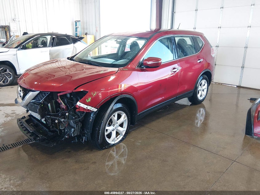 2015 Nissan Rogue, Front End, IAAI, VIN KNMAT2MV4FP506833 — photo 2