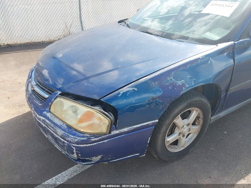 2005 CHEVROLET IMPALA SEDAN 3.4L V-6 REGULAR , 180HP