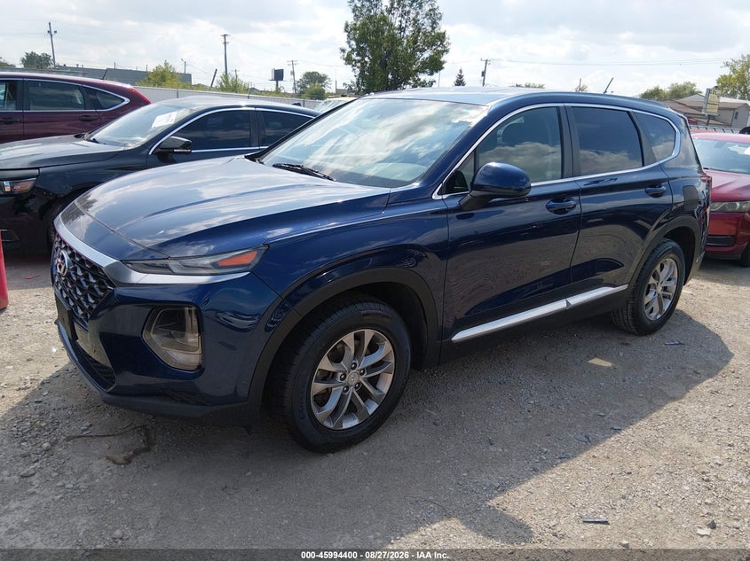 2019 Hyundai Santa Fe, Удар ззаду, IAAI, VIN 5NMS23AD7KH026197 — фото 2