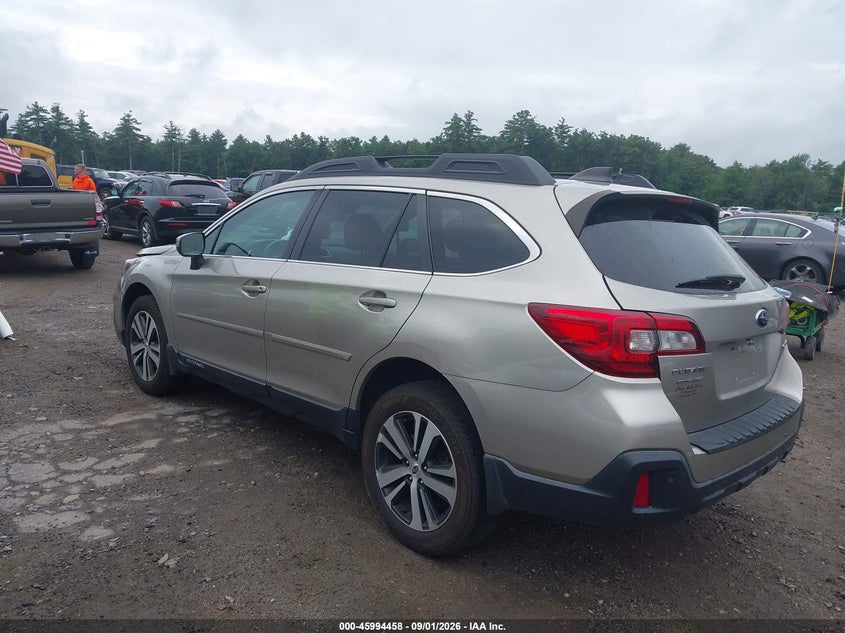 Vin: 4s4bsanc7j3354301, lot: 46493803, subaru outback 2.5i limited 20183