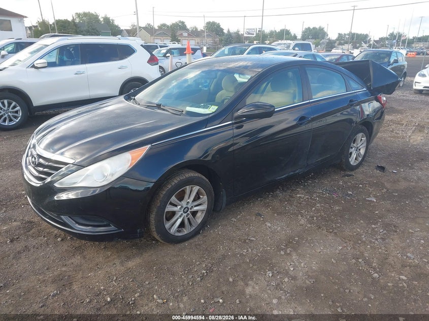 2011 Hyundai Sonata, Rear, IAAI, VIN 5NPEB4AC4BH301120 — photo 2