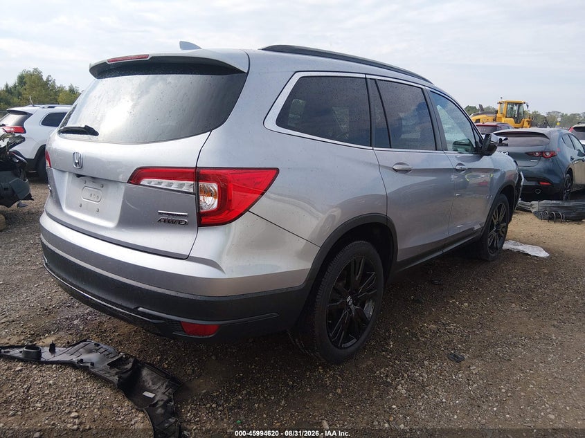 Vin: 5fnyf6h2xmb085138, lot: 46493965, honda pilot awd special edition 20214