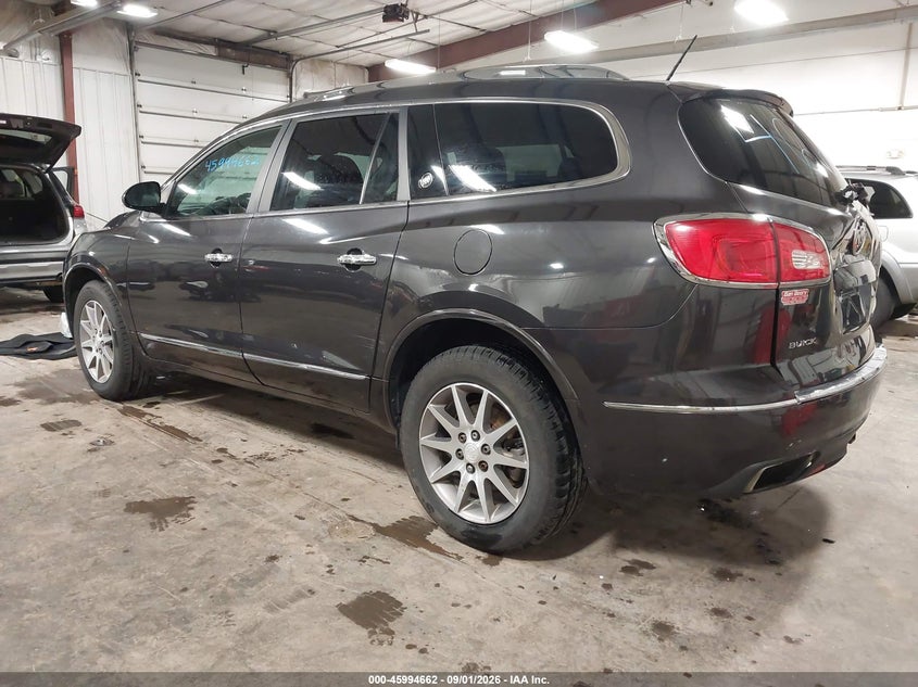 Vin: 5gakvbkd0fj280366, lot: 46494007, buick enclave leather 20153