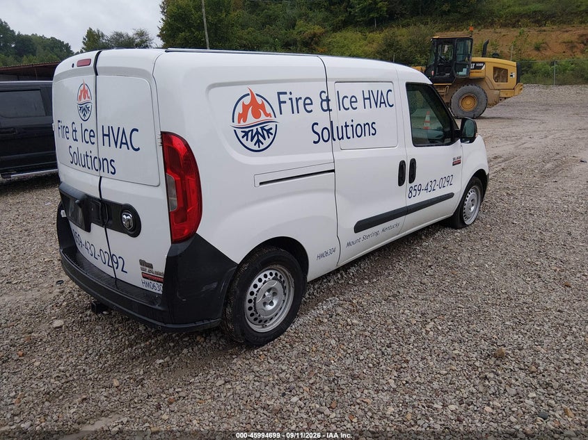 Vin: zfberfab6h6e22576, lot: 46494044, ram promaster city tradesman 20174