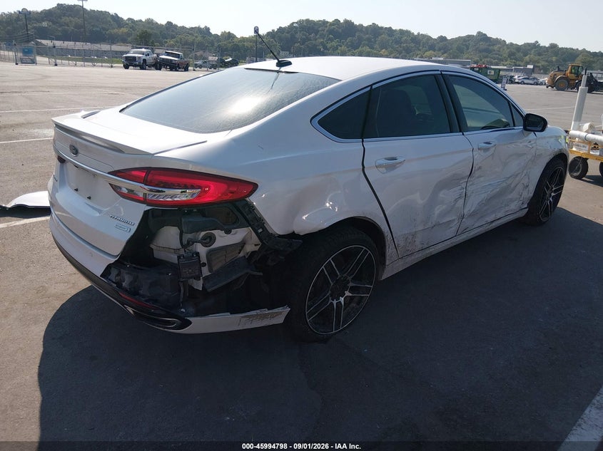 Vin: 3fa6p0k93hr179394, lot: 46494143, ford fusion titanium 20174