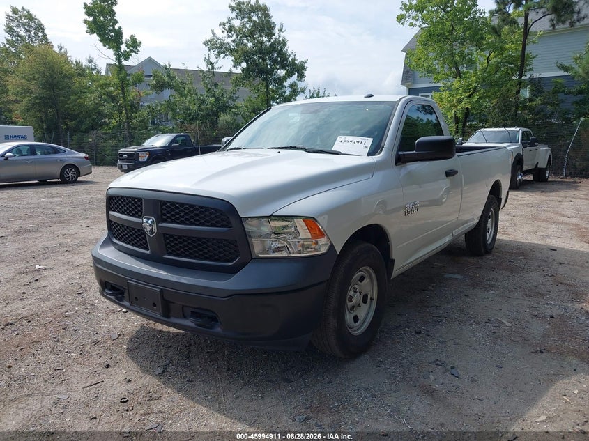 Vin: 3c6jr7dg1hg675400, lot: 46494256, ram 1500 tradesman  4x4 8' box 20172