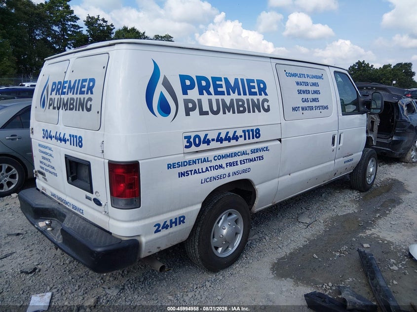 Vin: 1ftne1ew3cdb38350, lot: 46494303, ford e-150 commercial 20124