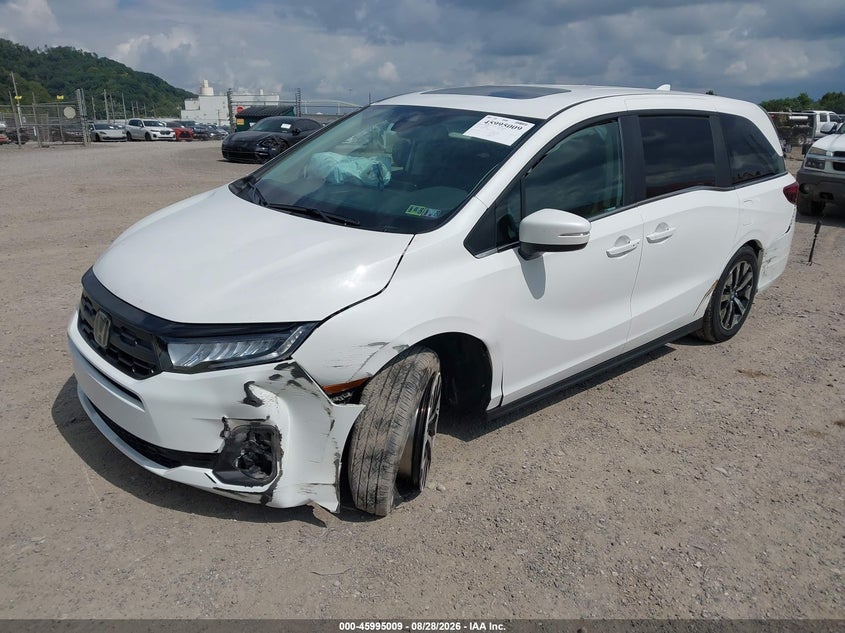 Vin: 5fnrl6h69tb005875, lot: 46494354, honda odyssey ex-l 20262