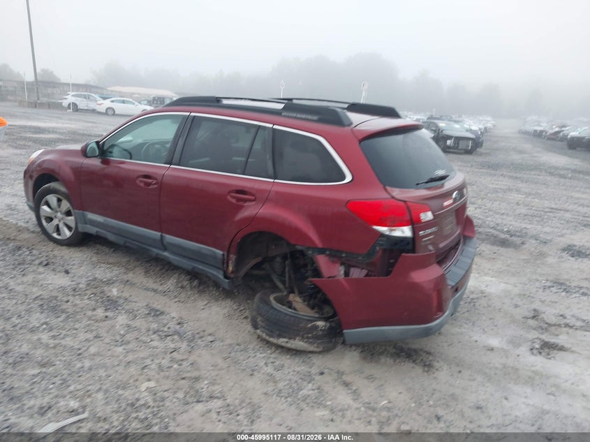 2011 SUBARU OUTBACK SPORT UTILITY VEHICLE 2.5L H-4 VVT, REGULAR , 170HP