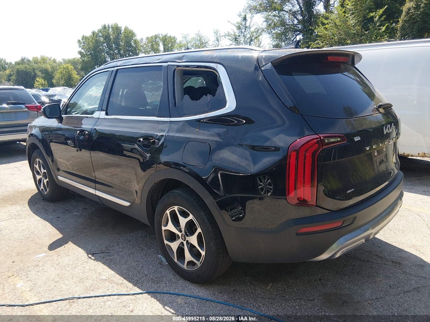 KIA TELLURIDE 2022 VIN 5XYP34HC7NG252101