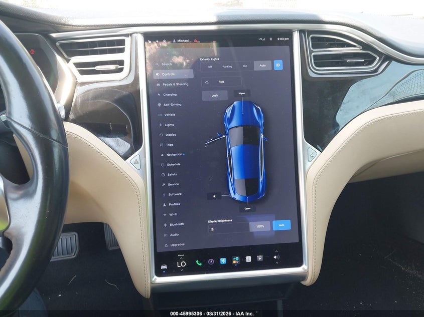 TESLA MODEL S 2015 VIN 5YJSA1S27FF088209