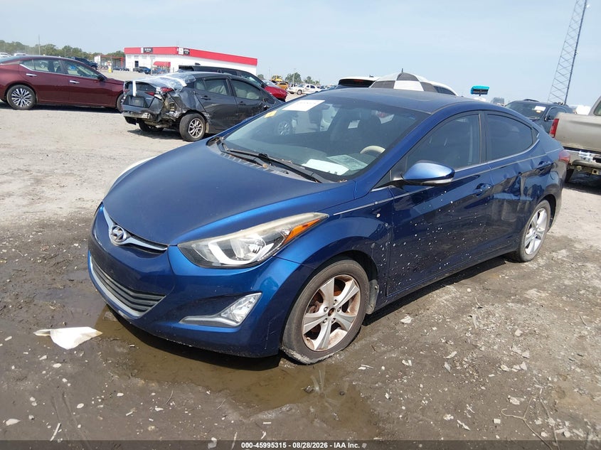 2016 Hyundai Elantra, Обычный износ, IAAI, VIN 5NPDH4AE3GH735774 — фото 2