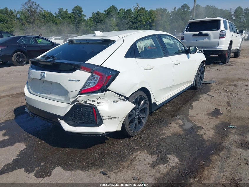 Vin: shhfk7h48ku416160, lot: 46494689, honda civic sport 20194