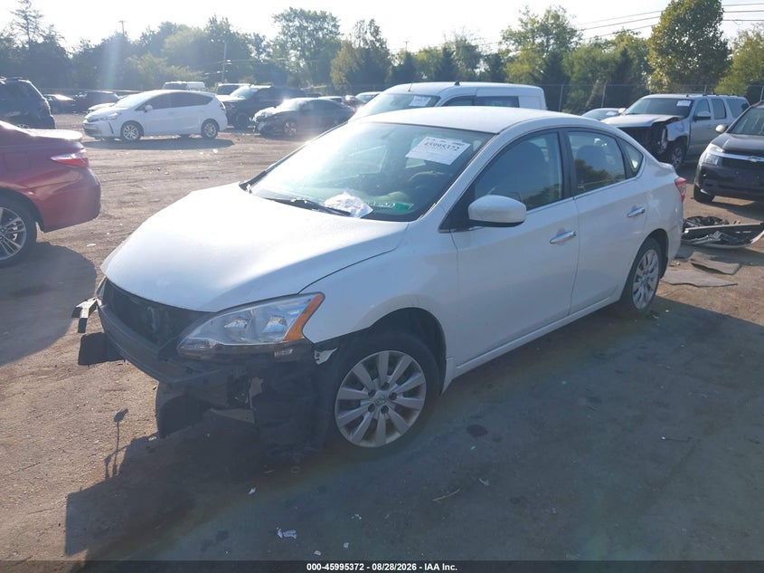 2014 Nissan Sentra, Удар спереду, IAAI, VIN 3N1AB7AP9EL690816 — фото 2