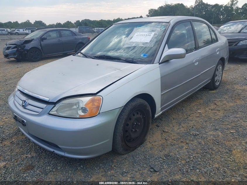 2003 Honda Civic, Repossession, IAAI, VIN 2HGES26773H552290 — photo 2