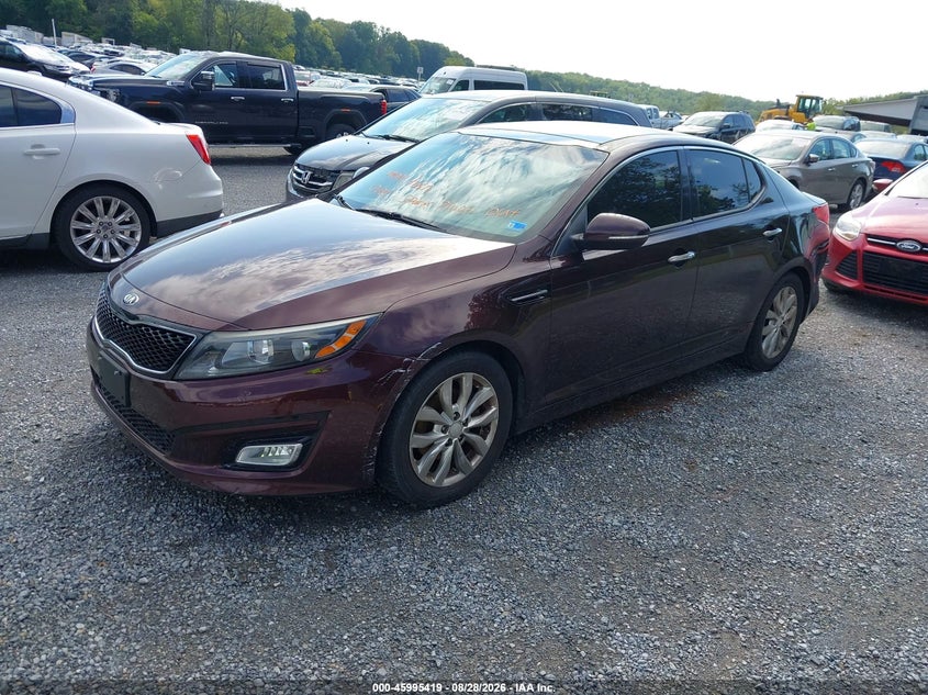 2015 Kia Optima, Обычный износ, IAAI, VIN 5XXGN4A7XFG405714 — фото 2
